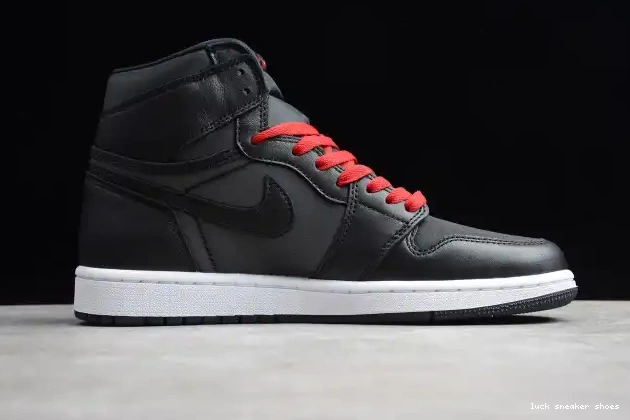 Reps LUCY Jordan Air High Satin 1 OG 555088-060 Black Retro 0415